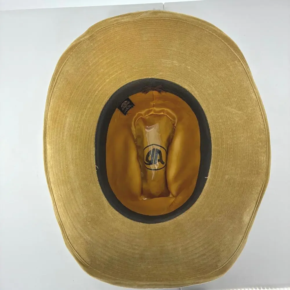 Ya Tan Sueded Fabric Wide Brim Cowboy Southwestern Hat with Decorative Band